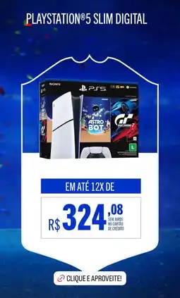 Casas Bahia Playstation®5 slim digital oferta