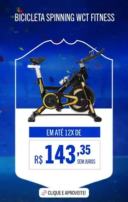 Casas Bahia Bicicleta spinning wct fitness oferta