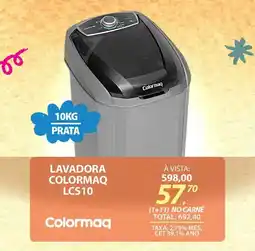 Lojas Cem Lavadora colormaq lcs10 oferta