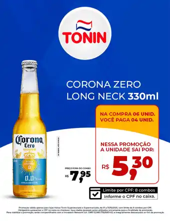 Tonin Superatacado Corona zero long neck oferta