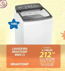 Lojas Cem Lavadora brastemp bwk13 oferta