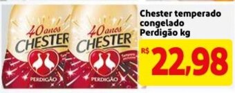 Mercado Extra Chester Temperado Cogelado Perdigao 1kg oferta