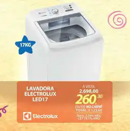 Lojas Cem Lavadora electrolux led17 oferta