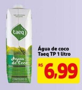 Mercado Extra Agua de coco Taeq TP 1L oferta