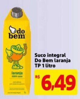 Suco Integral Do Bem laranja TP 1L