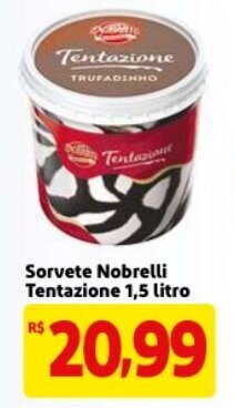 Sorvete Nobrelli Tentazione 1.5L