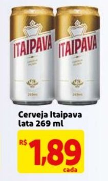 Mercado Extra Cerveja Itaipava lata 269ml oferta
