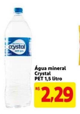Mercado Extra Agua Mineral Crystal pet 1.5L oferta