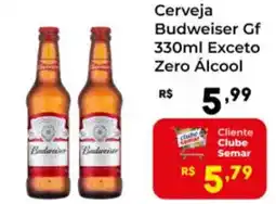 Semar Supermercado Cerveja Budweiser Gf Exceto Zero Álcool oferta