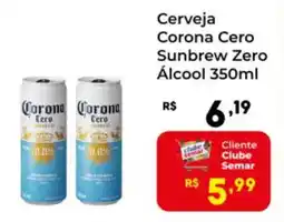 Semar Supermercado Cerveja Corona Cero Sunbrew Zero Álcool oferta