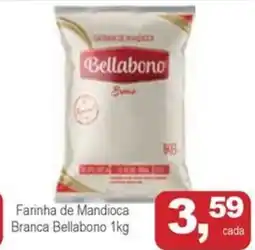 Mineirão Atacarejo Farinha de Mandioca Branca Bellabono oferta