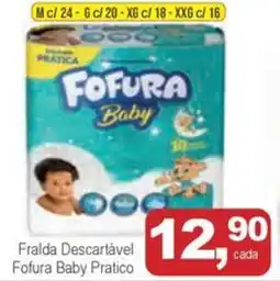 Mineirão Atacarejo Fralda Descartável Fofura Baby Pratico oferta