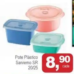 Mineirão Atacarejo Pote Plástico Sanremo SR 20/25 oferta