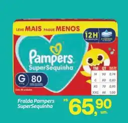Fort Atacadista Fralda Pampers SuperSequinha oferta