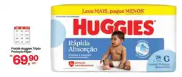 Fort Atacadista Fralda Huggies Tripla Proteção Hiper oferta