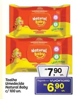 Fort Atacadista Toalha Umedecida Natural Baby oferta