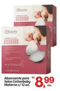 Fort Atacadista Absorvente para Seios Cottonbaby Materno oferta