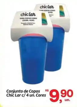 Fort Atacadista Conjunto de Copos Chic Lar oferta