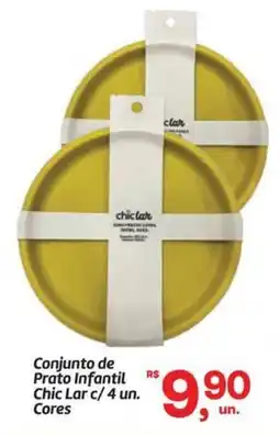 Fort Atacadista Conjunto de Prato Infantil Chic Lar oferta