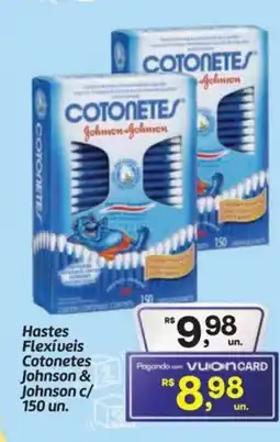 Fort Atacadista Hastes Flexíveis Cotonetes Johnson & Johnson oferta