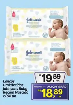Fort Atacadista Lenços Umedecidos Johnsons Baby Recém Nascido oferta