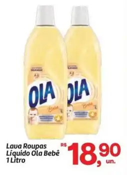 Fort Atacadista Lava Roupas Líquido Ola Bebê 1= oferta