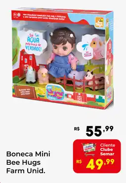 Semar Supermercado Boneca Mini Bee Hugs Farm Unid. oferta