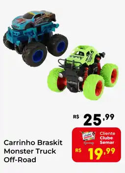Semar Supermercado Carrinho Braskit Monster Truck Off-Road oferta