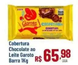 Max Atacadista Cobertura Chocolate ao Leite Garoto Barra oferta