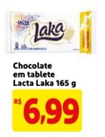 Mercado Extra Chocolate em tablete Lacta Laka 165g oferta