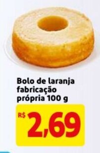Mercado Extra Bolo de laranja farbricacao propria 100g oferta