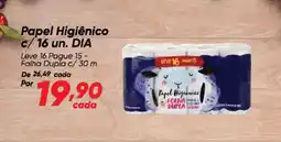 Dia Papel Higiênico c/16 un. DIA oferta