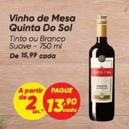 Dia Vinho de Mesa Quinta Do Sol oferta