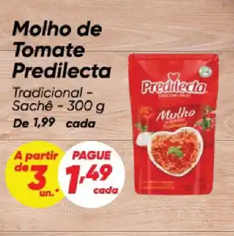 Dia Molho de Tomate Predilecta oferta