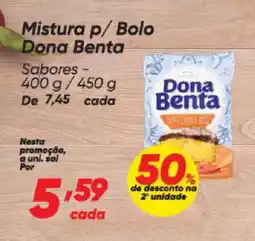 Dia Mistura p/Bolo Dona Benta oferta