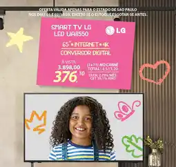 Lojas Cem Smart tv lg LED UA8550 oferta