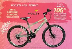 Lojas Cem Bicicleta colli mônaco oferta