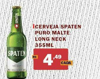 Extrabom Supermercados Cerveja Spaten Puro Malte Long Neck oferta