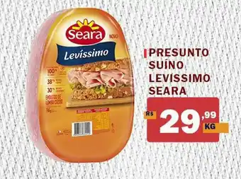 Extrabom Supermercados Presunto Suíno Levissimo Seara oferta