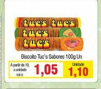Spani Atacadista Biscoito Tuc's Sabores oferta