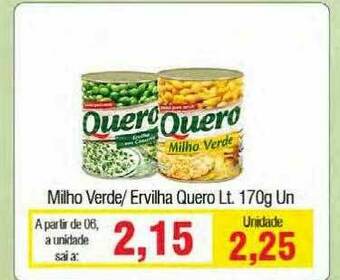 Spani Atacadista Milho Verde Ervilha Quero oferta