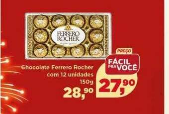 Supermercados São Vicente Chocolate Ferrero Rocher Com 12 Unidades oferta