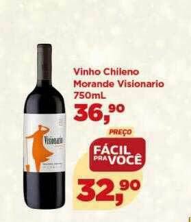 Supermercados São Vicente Vinho Chileno Morande Visionario oferta