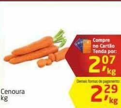 Tenda Atacado Cenoura oferta