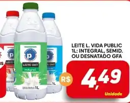 Supermercado Bem Barato Leite l. vida public oferta