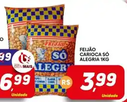 Supermercado Bem Barato Feijão carioca só alegria oferta