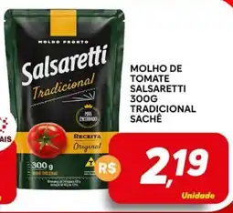 Supermercado Bem Barato Molho de tomate salsaretti tradicional sachê oferta