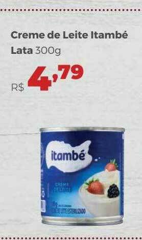 Villarreal Supermercados Creme De Leite Itambé oferta