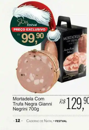 Mortadela Com Trufa Negra Gianni Negrini