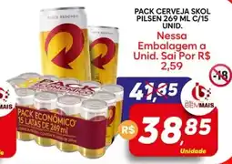 Supermercado Bem Barato Pack cerveja skol pilsen oferta
